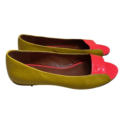 Pre-owned Marc By Marc Jacobs Leather Flats In Multicolour