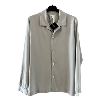 Pre-owned La Perla Silk Shirt In Silver