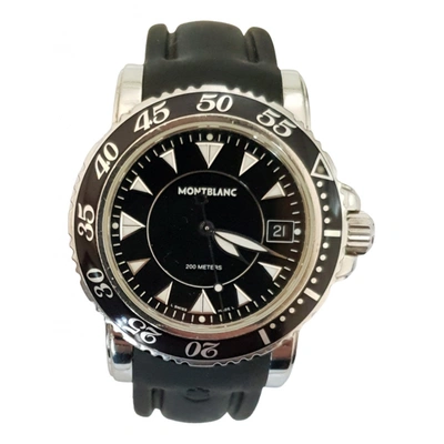 Pre-owned Montblanc Meisterstuck Watch In Black