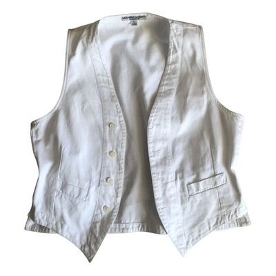 Pre-owned Katharine Hamnett Vest In White