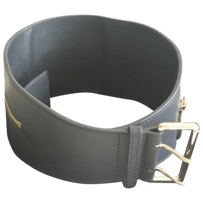 Pre-owned Irfé Leather Belt In Black