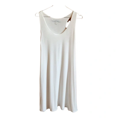 Pre-owned Fisico Mid-length Dress In White
