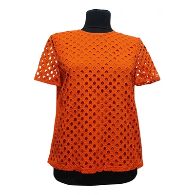 Pre-owned Tory Burch Blouse In Orange