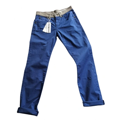 Pre-owned Dirk Bikkembergs Straight Jeans In Blue