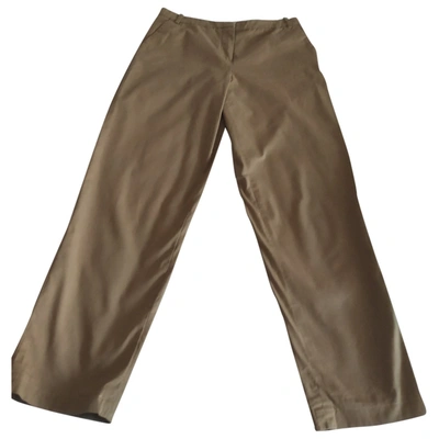 Pre-owned Bimba Y Lola Straight Pants In Camel