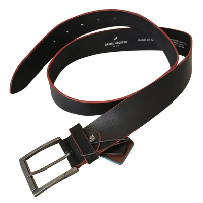 Pre-owned Daniel Hechter Leather Belt In Black