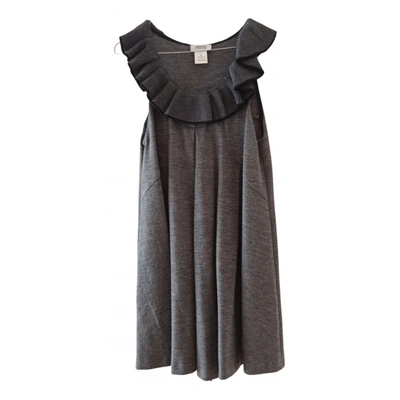 Pre-owned Sonia By Sonia Rykiel Wool Mid-length Dress In Grey