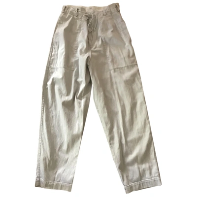 Pre-owned Y's Straight Pants In Grey