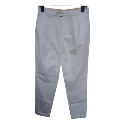 Pre-owned Cacharel Trousers In White