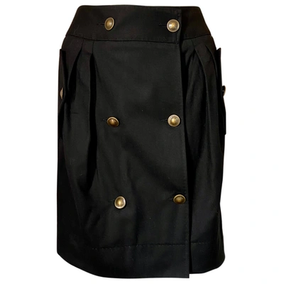 Pre-owned Stella Mccartney Wool Mini Skirt In Black