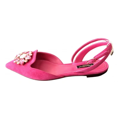 Pre-owned Dolce & Gabbana Sandals In Pink