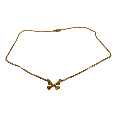 Pre-owned Tom Binns Necklace In Gold