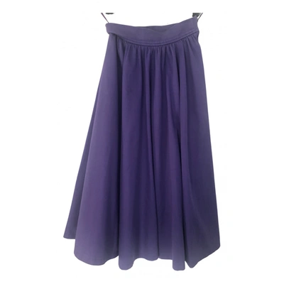 Pre-owned Saint Laurent Mid-length Skirt In Purple