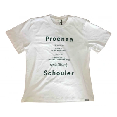 Pre-owned Proenza Schouler T-shirt In White