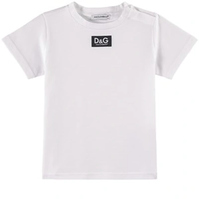 Dolce & Gabbana Babies'  White Logo T-shirt