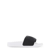 Dolce & Gabbana Logo-detail Two-tone Slides In Black