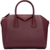 Givenchy Medium Antigona Sugar Leather Satchel In Ox Blood