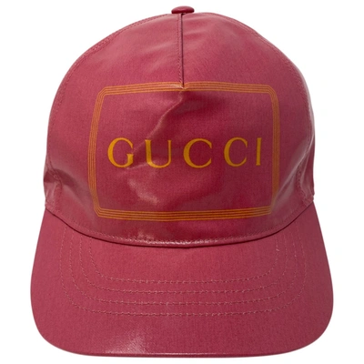 Pre-owned Gucci Cap In Pink