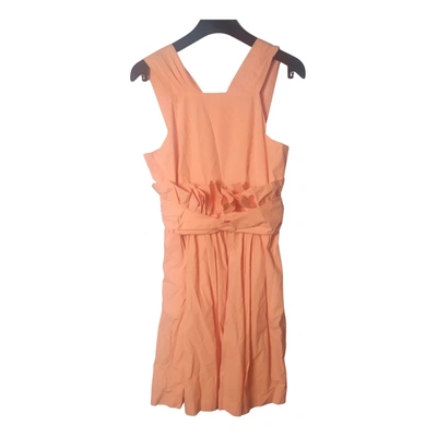Pre-owned Msgm Mini Dress In Orange