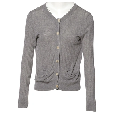 Pre-owned Apc Linen Cardigan In Grey