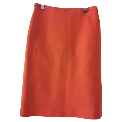 Pre-owned Bimba Y Lola Mid-length Skirt In Orange