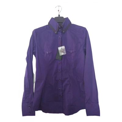 Pre-owned Silvian Heach Purple Cotton Top