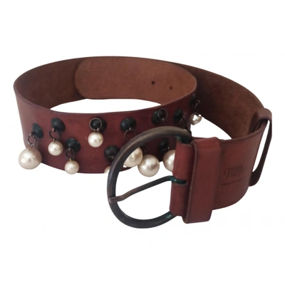 Pre-owned La Perla Leather Belt In Brown