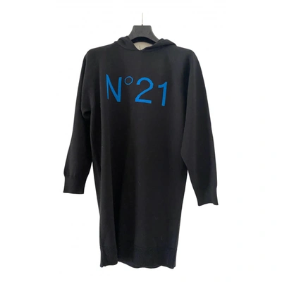 Pre-owned N°21 Wool Mid-length Dress In Black