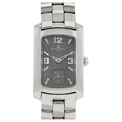 Pre-owned Baume Et Mercier Hampton Lady Watch In Silver