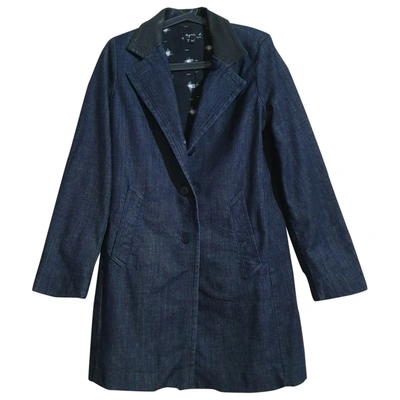 Pre-owned Agnès B. Coat In Blue