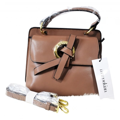 Pre-owned Manoukian Leather Handbag In Brown