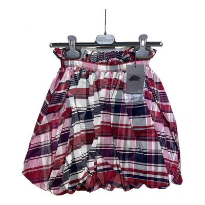 Pre-owned Alexander Mcqueen Silk Mini Skirt In Multicolour