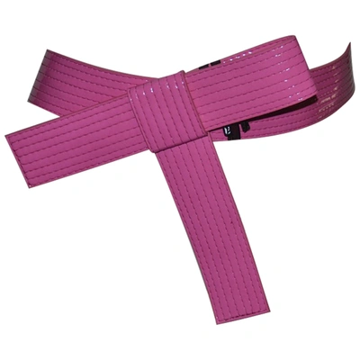 Pre-owned Byblos Leather Belt In Pink