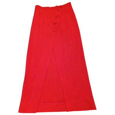 Pre-owned Alexa Chung Mid-length Skirt In Red