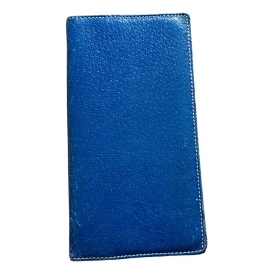 Pre-owned Lanvin Leather Diary In Blue