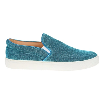 Pre-owned L'autre Chose Cloth Trainers In Blue
