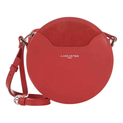 Pre-owned Lancaster Leather Crossbody Bag In Red
