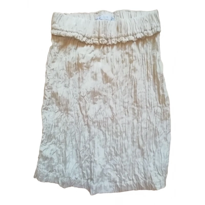 Pre-owned See By Chloé Silk Mini Skirt In White