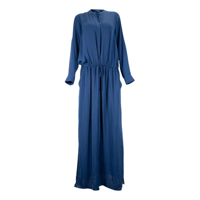 Pre-owned Vince Maxi Dress In Navy
