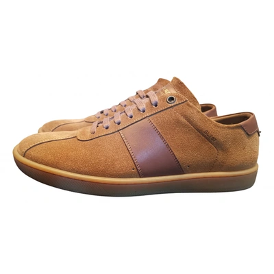 Pre-owned Saint Laurent Low Trainers In Camel