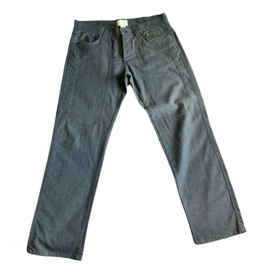 Pre-owned Jeckerson Wool Trousers In Grey