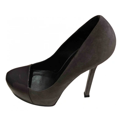 Pre-owned Saint Laurent Heels In Anthracite