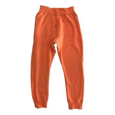 Pre-owned Dsquared2 Trousers In Orange