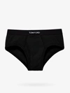Tom Ford Logo-print Slim-fit Stretch-cotton Briefs In Black