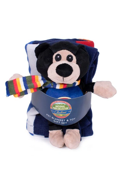 Pendleton National Park Pet Blanket & Toy Set In Crater Lake Bear