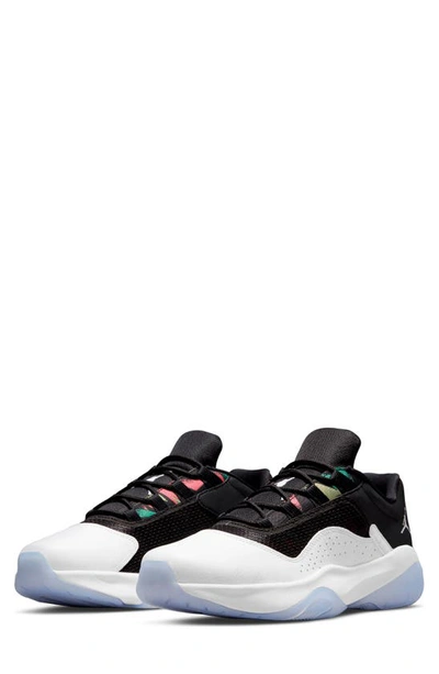 Nike Air Jordan 11 Cmft Low Sneaker In White/ Silver/ Black