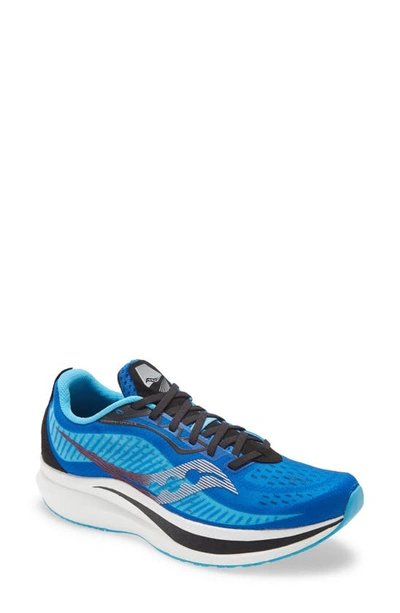 Saucony Endorphin Speed Running Shoe In Blue/ Black