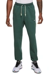 Nike Dri-fit Standard Issue Basketball Pants In Noble Green/ Pale Ivory