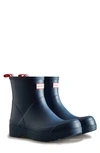 Hunter Men's Play Short Wellington Boots In Kerhuelen Navy