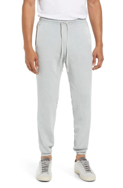 John Elliott Cross Thermal Tapered Panelled Cotton-jersey Sweatpants In Gray